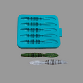 4 Inch Ribbed Worm Mold