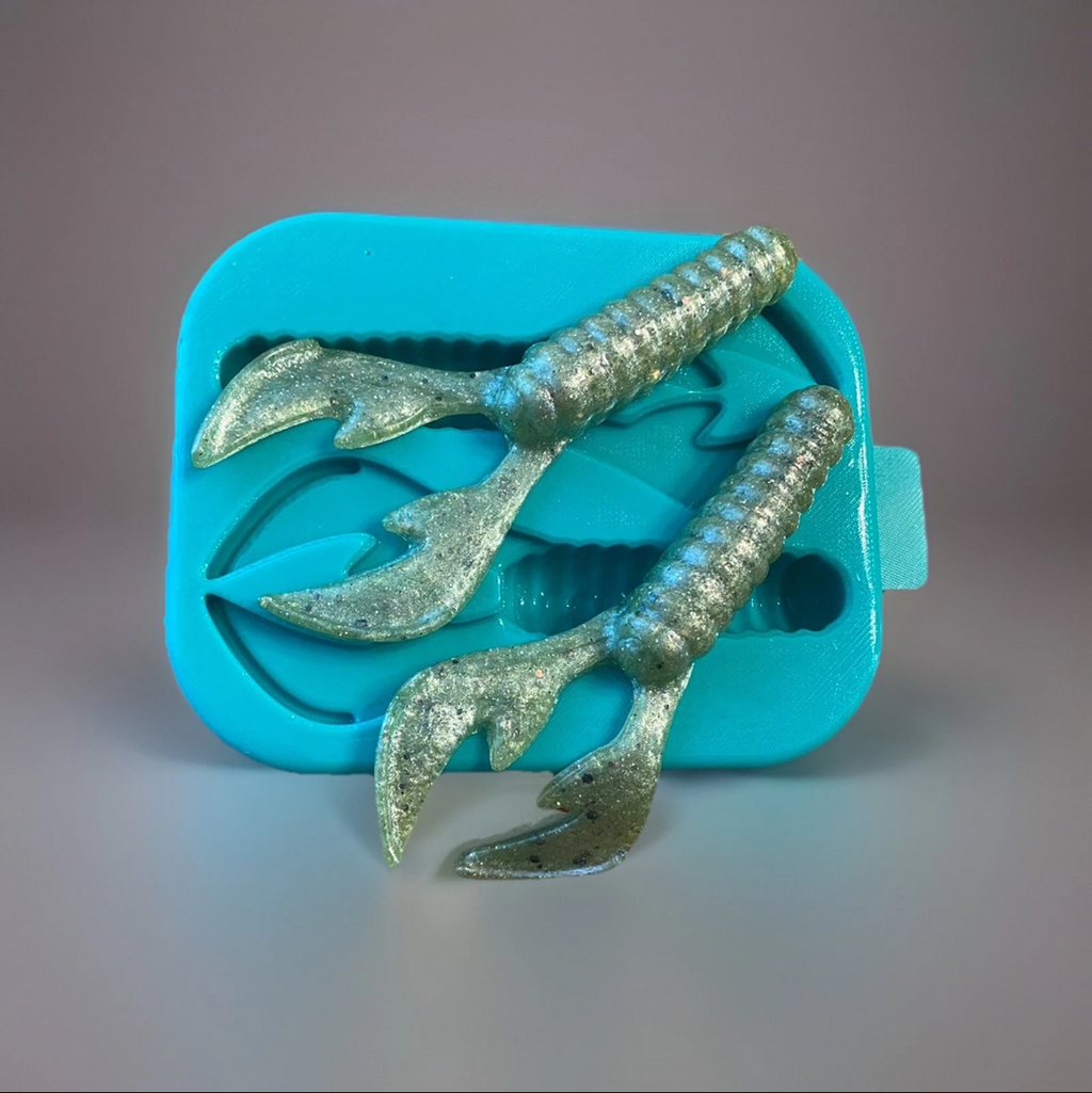 4 Inch Fat Craw Grub Mold