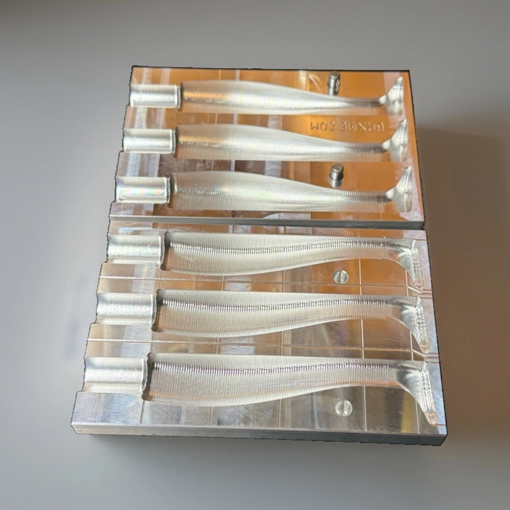 5in Swim Bait Mold, 2 Piece Injection Mold