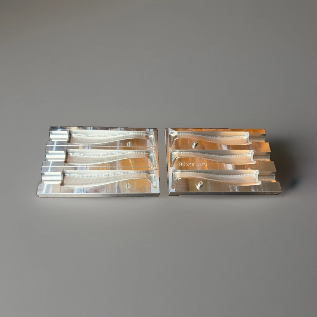 5in Swim Bait Mold, 2 Piece Injection Mold